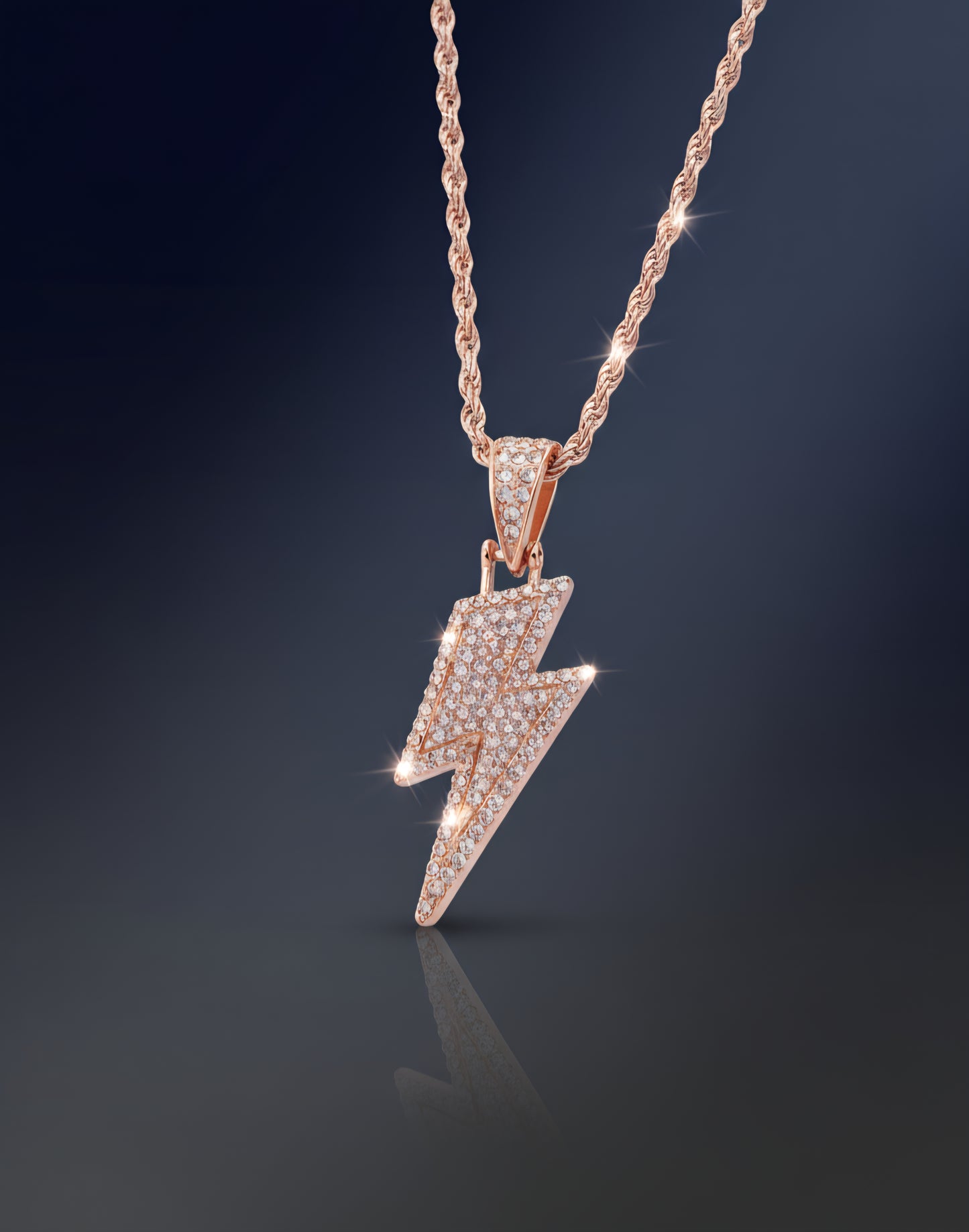 Bolt Bling - 18K Gold & 925 Silver Pendant