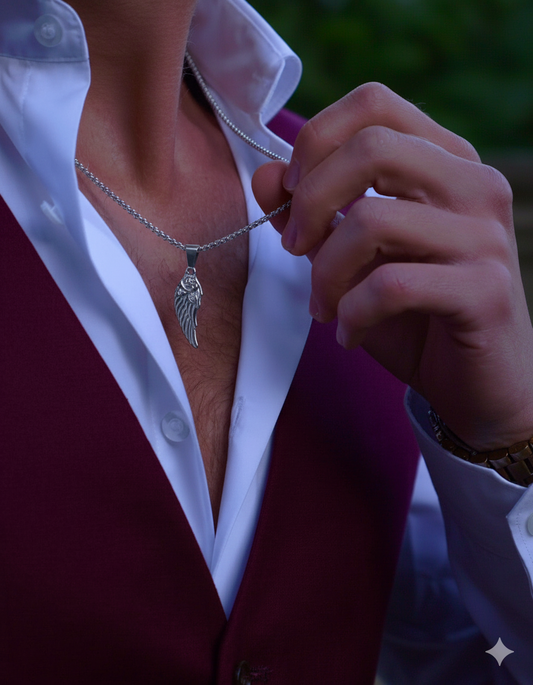 Ethereal Wing - 316L Stainless Steel Pendant