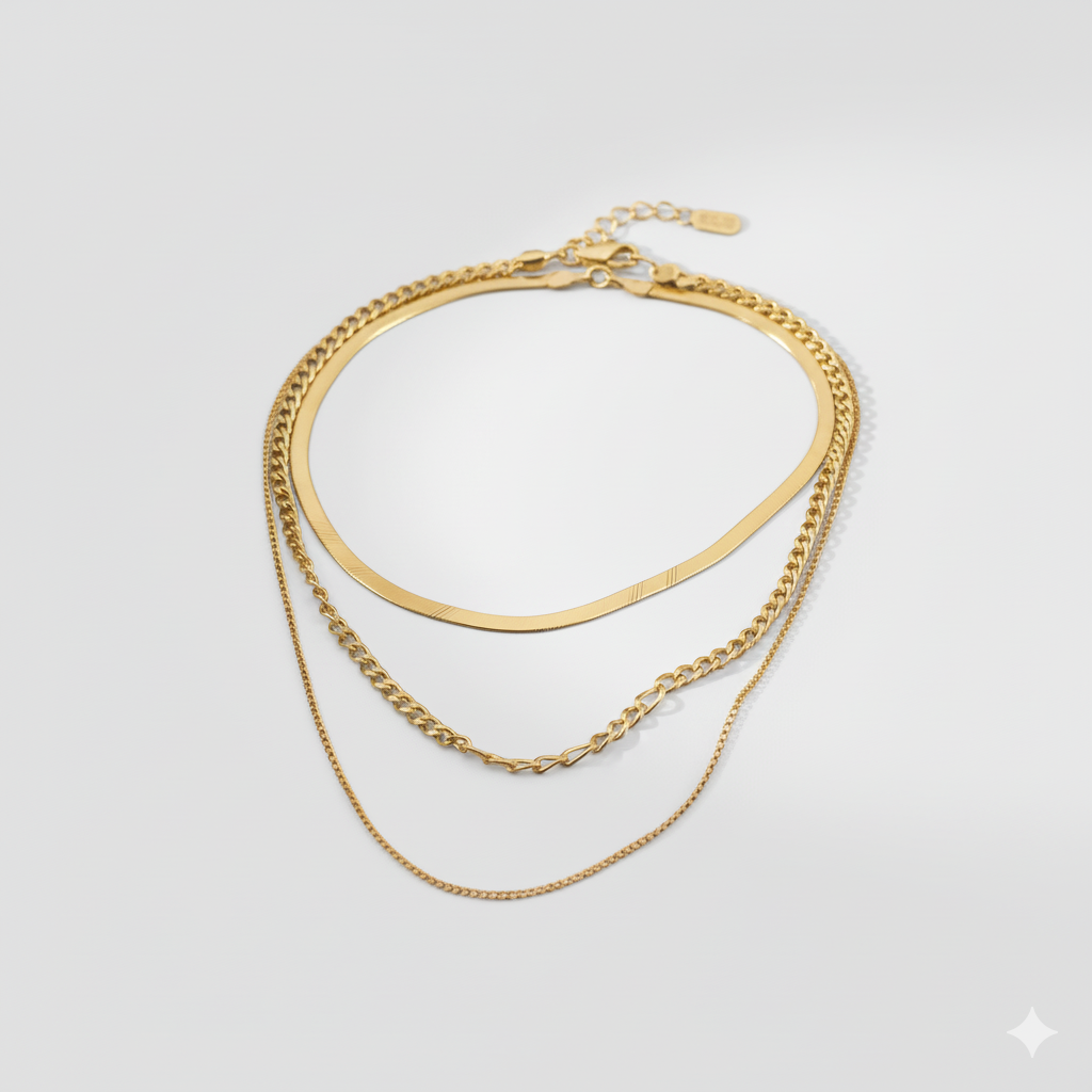 Horizon Layers - 18k Gold Necklace