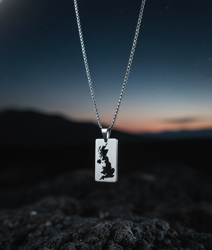 Contoured Wanderer - 316L Stainless Steel Pendant