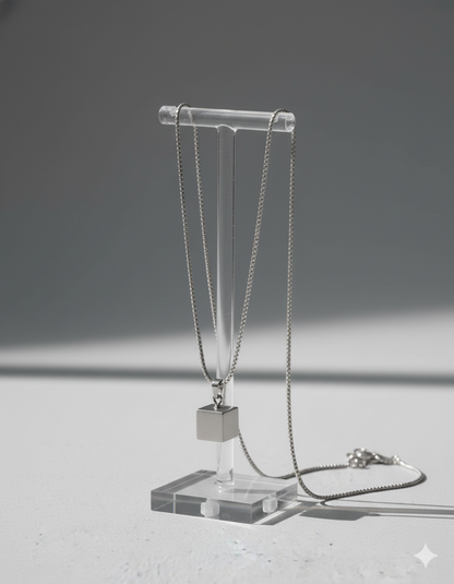 Cubic Axe - 316L Stainless Steel Pendant