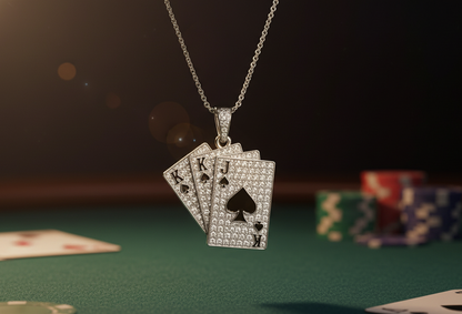 Ace of Spades - 316L Stainless Steel Pendant