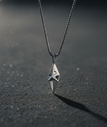 Obsidian Spire - 316L Stainless Steel Pendant