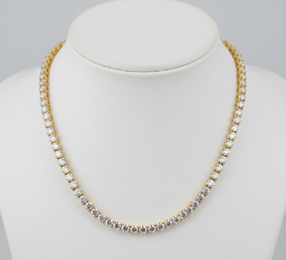 Lumina Frost - 18K Gold & 925 Silver Necklace
