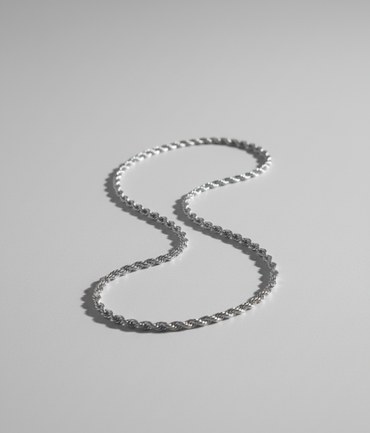 Helios Rope - 18K Gold & 925 Sterling Silver Chain