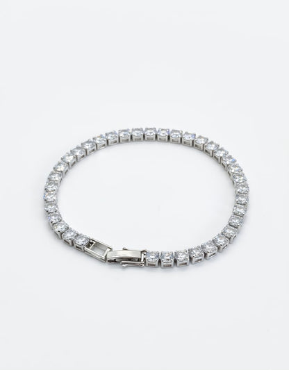 Luna Tennis Bracelet - 925 Silver & 18K Gold