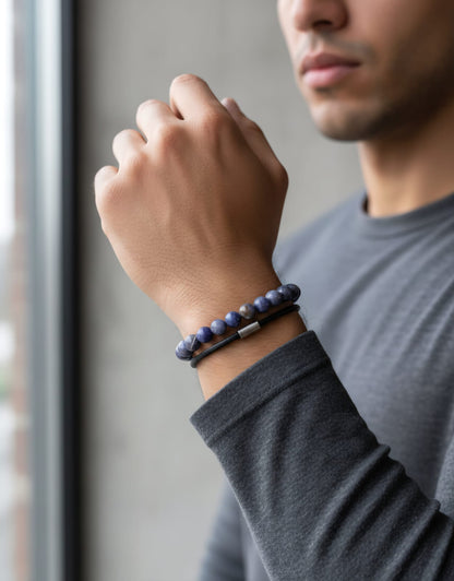 Lavender Aura Stone Bracelet