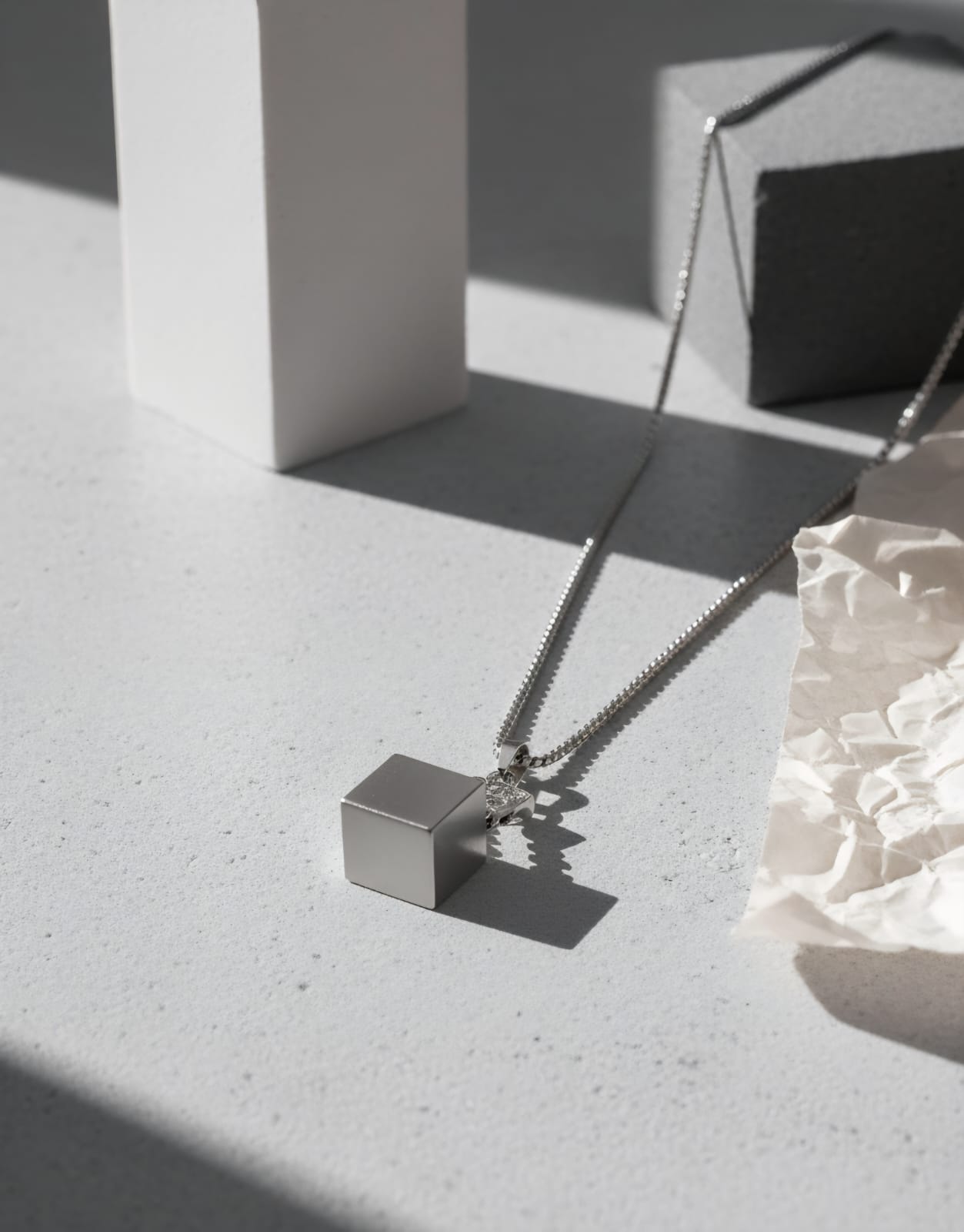 Cubic Axe - 316L Stainless Steel Pendant