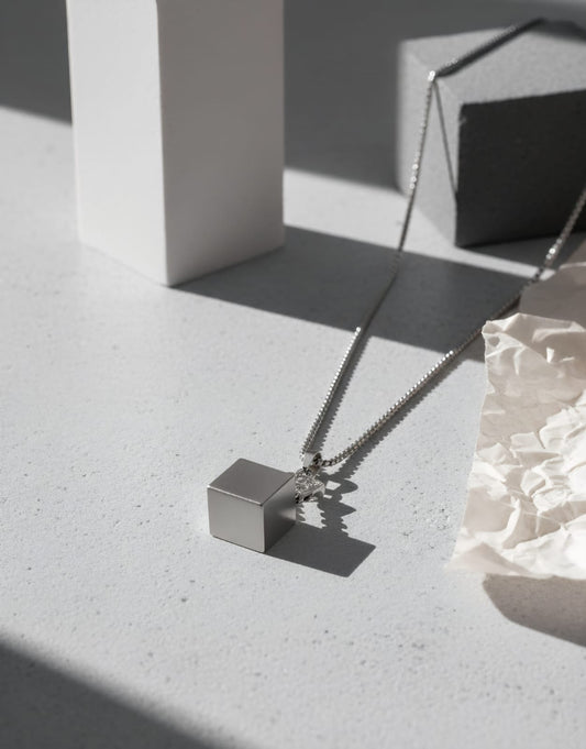 Cubic Axe - 316L Stainless Steel Pendant