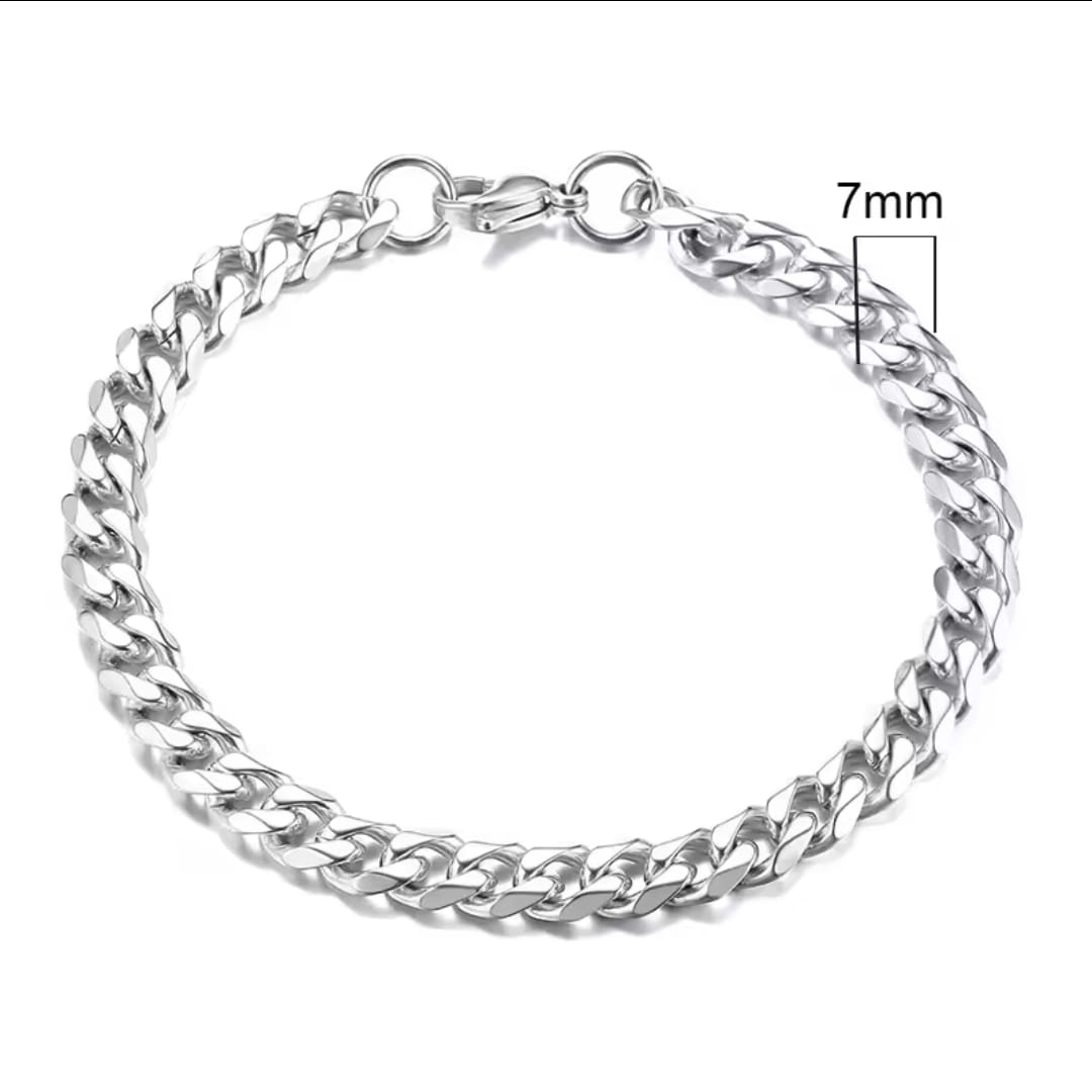 Curb Chain Bracelet - 316L Stainless Steel