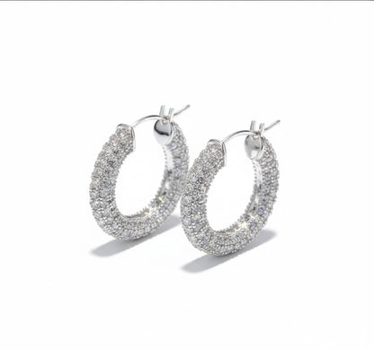 Starlight Hoops - 18K Gold & 925 Sterling Silver