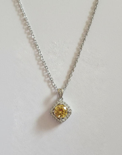 Moissanite Stone GRA Certified - 925 Sterling Silver Pendant