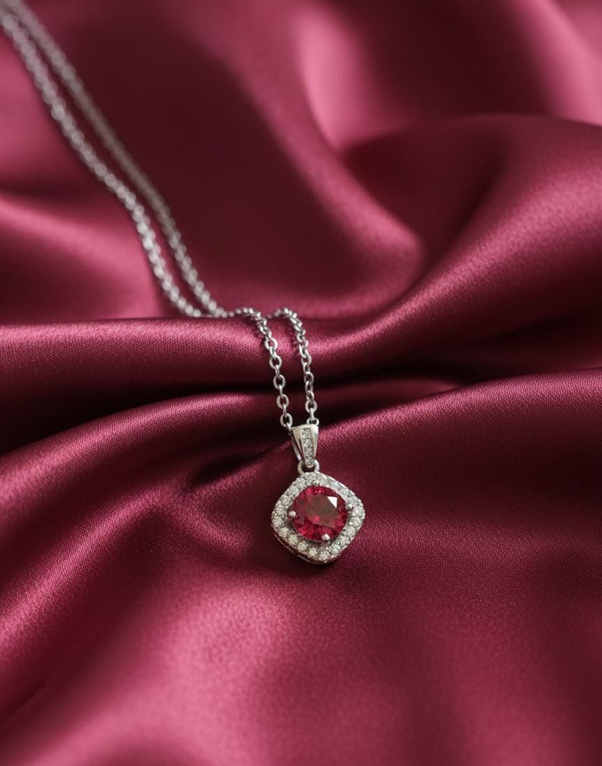 Moissanite Stone GRA Certified - 925 Sterling Silver Pendant